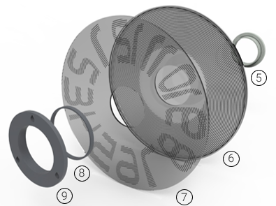 Second part of Moire Clock construction