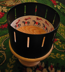A replica of a Victorian zoetrope

